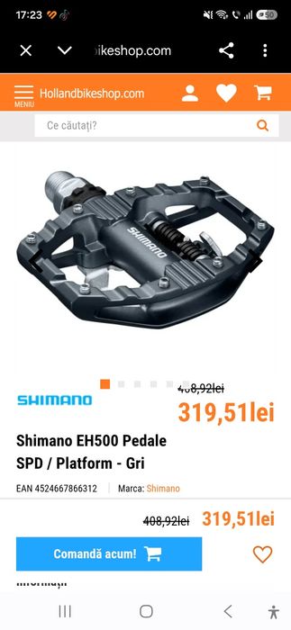 Pedale Shimano EH500 pedale SPD / platformă