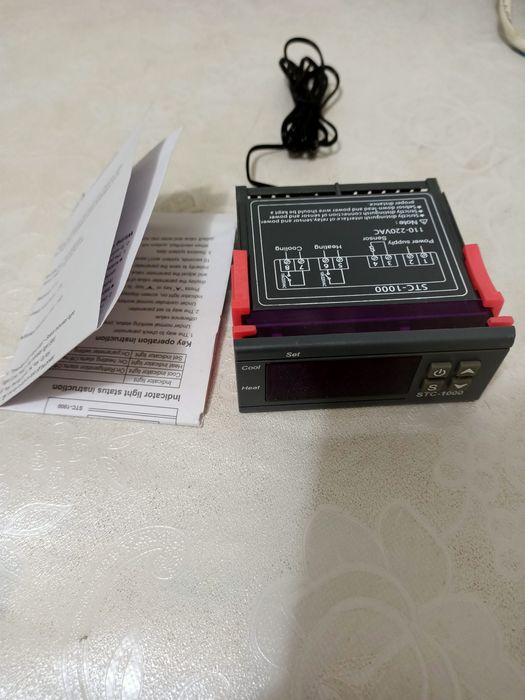 Терморегулятор stc 1000, щуп - термометр