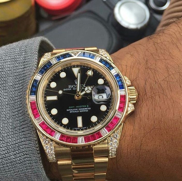 rolex gmt - master ll rainbow