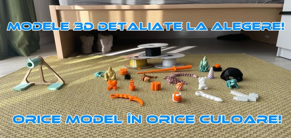Printez modele 3d detaliate la alegere  (mai multe detalii in descriere sau contactati-ma)