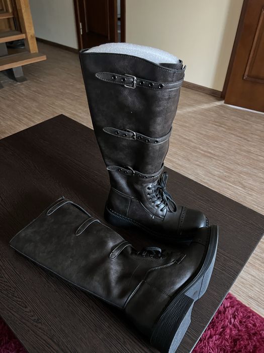 Сапоги из натуральной кожи