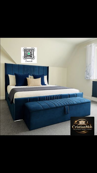 Pat tapitat pe comanda mobila domritor