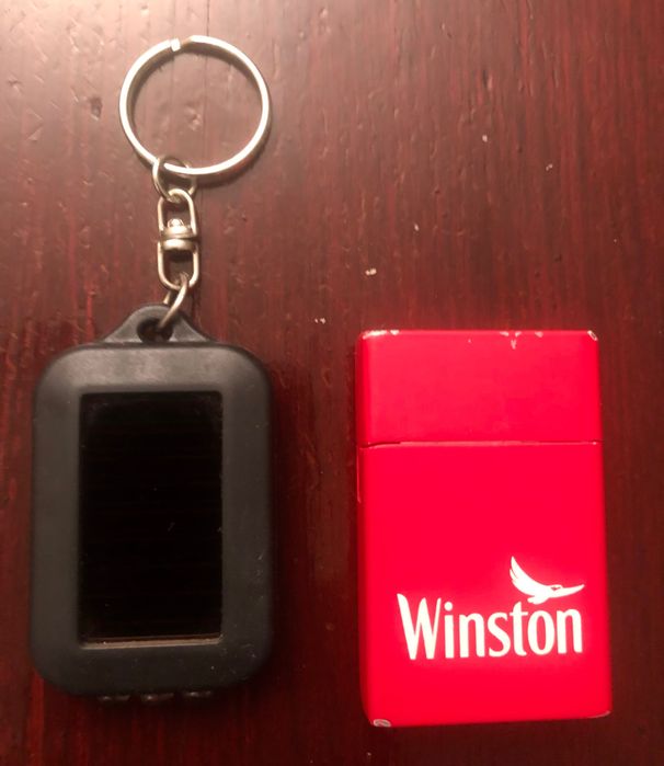 Метална ветроустойчива газова запалка марка Winston