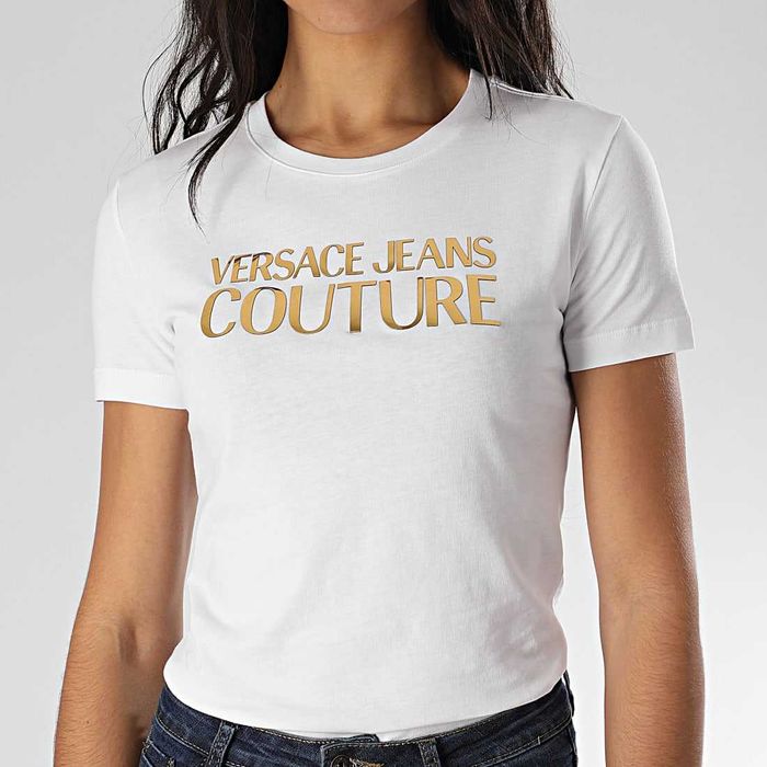 златен потник ZARA,ТенискаVersace Jeans Couture, рокля Versace Jeans