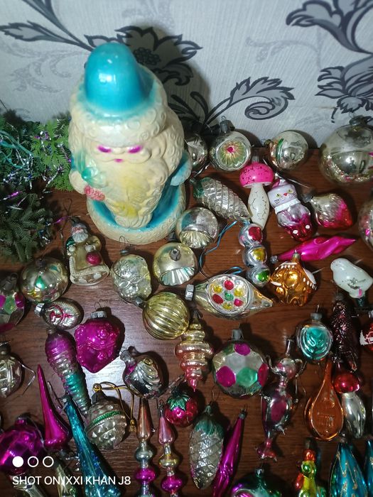 Елочные игрушки дед мороз гирлянды