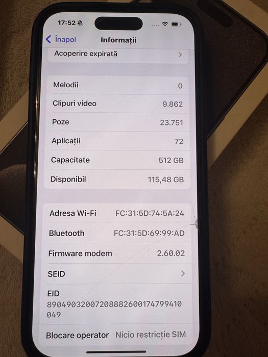 Vand iphone 15 pro impecabil