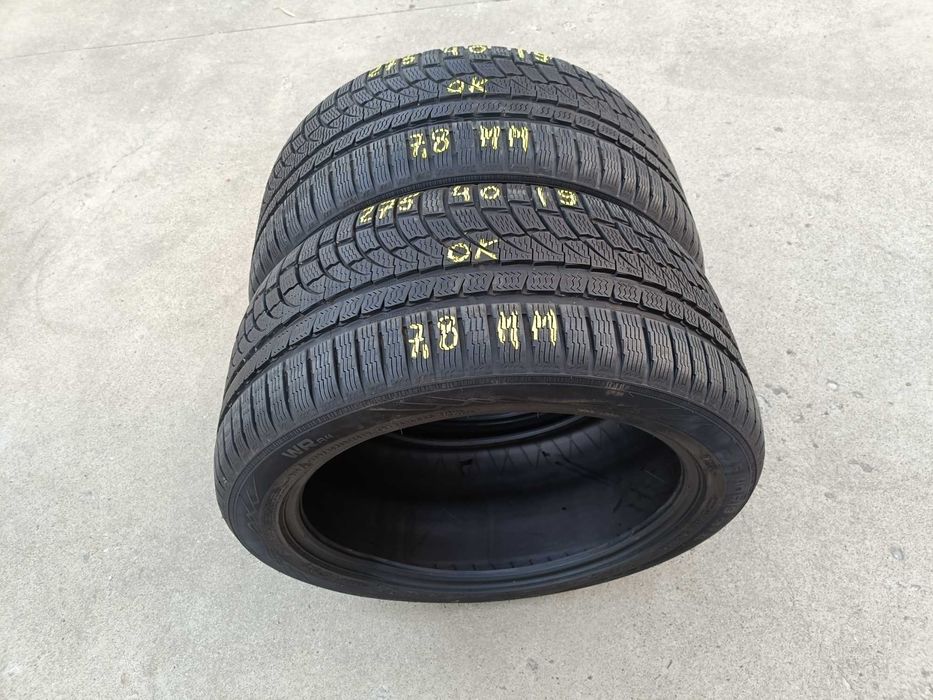 Doua anvelope iarna 275 40 19 nokian WRa4 profil de 7,8 mm