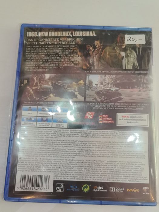 Продавам Mafia 3 за PS4