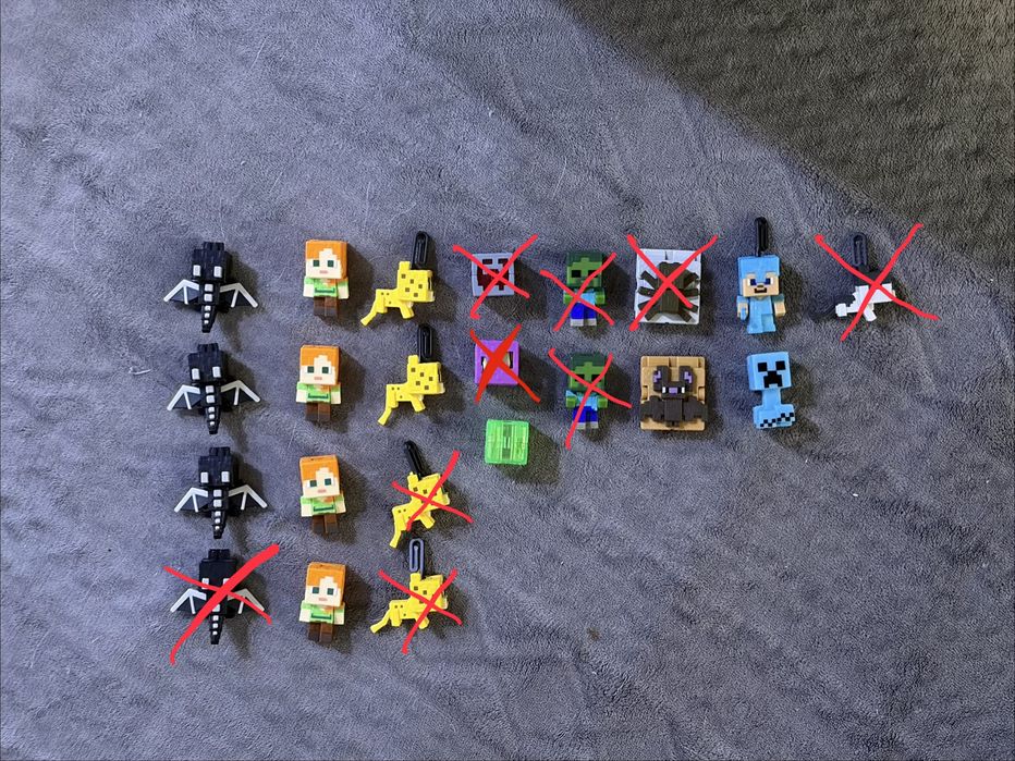 Kinder Joy Minecraft продажа фигурок (Майнкрафт Киндер Джой)