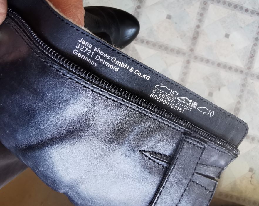 Cizme negre Jana shoes GmbH & Co. KG, Germany