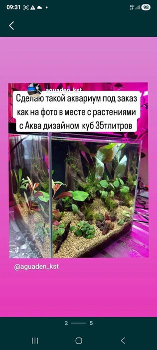 Обслуживание аквариума Костанай