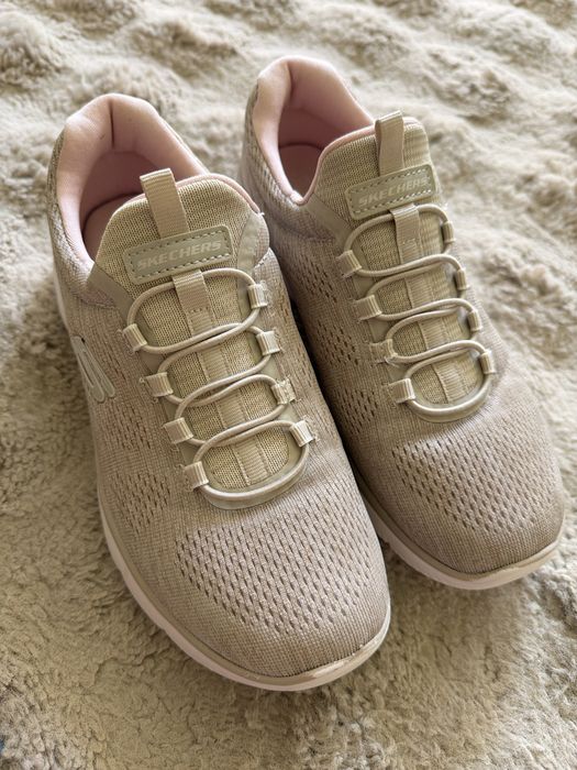 Сникърси Sketchers, бежови, 37 номер