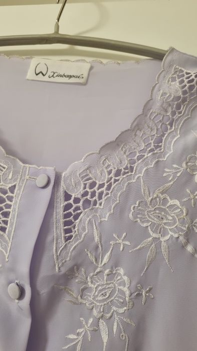 Bluza lila brodata 44