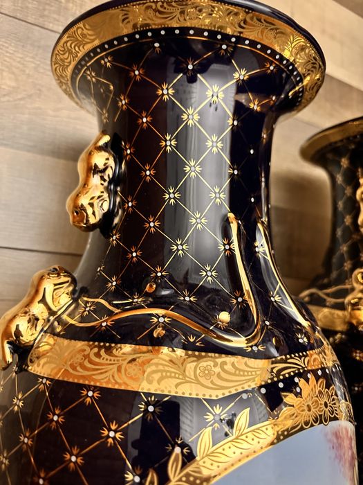 Вазы напольные “Madonna” 4 шт. 24К ручная работа