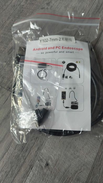 Ендоскопска камера IP67, инспекционна, дължина 2м, Android USB-C