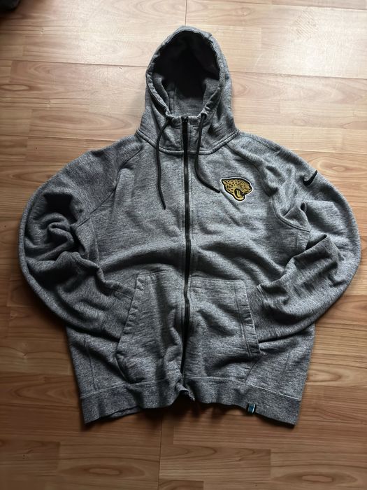 Pullover jumper sweatshirt zip-up Nike NFL Jacksonville Jaguars grey