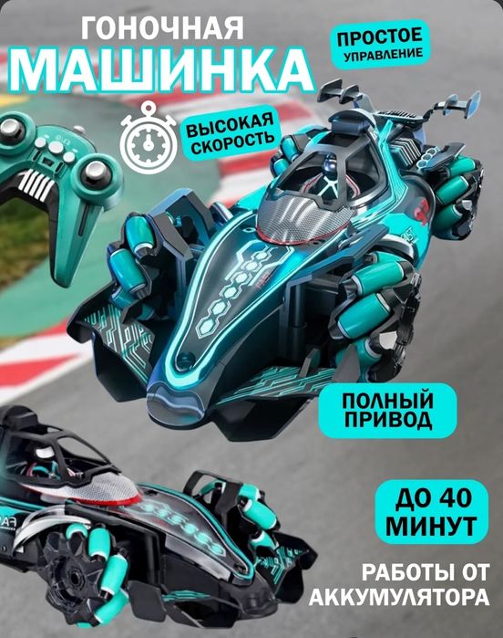 Формула 1, машинка на пульте управления, дрифт на 360 градусов