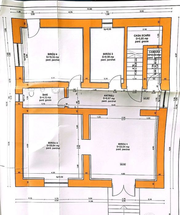 Cladire comerciala, D+P+M, suprafata 300 mp, zona C. Dumbravii