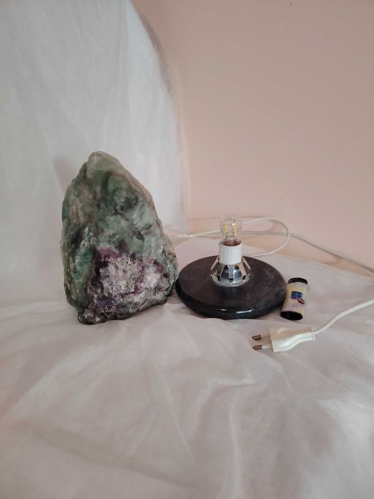 Lampa mare de Fluorina, decor, cristaloterapie, purificare energetica