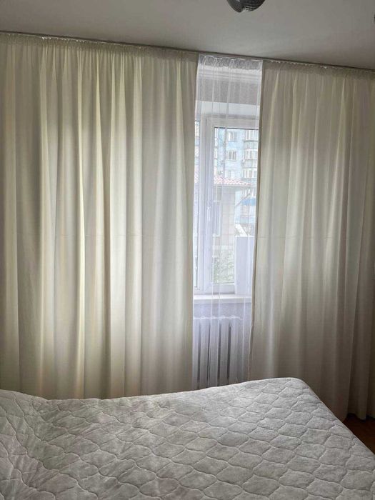 Молочные шторы 2 полотна