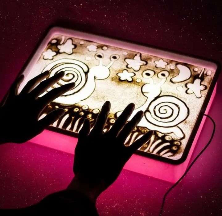 Доска для рисования на песке лайтбокс  творческая развивающая игрушка