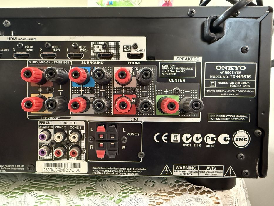 Onkyo TX-NR616 7.2 resiver