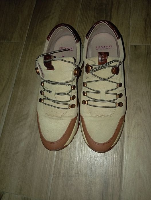 Дамски сникърси от естествена кожа Hispanitas