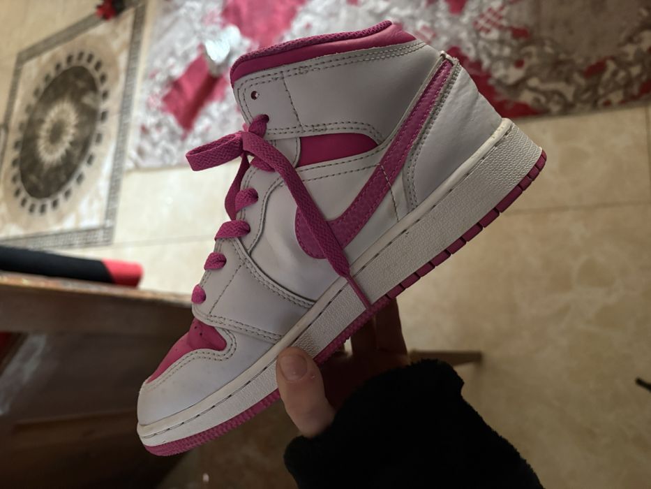 Nike Pantofi sport dama FD8780-500, Piele naturala, Roz/Alb