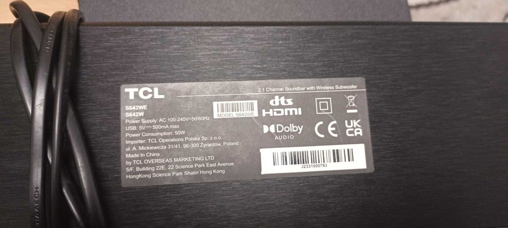 Soundbarr TLC S642W