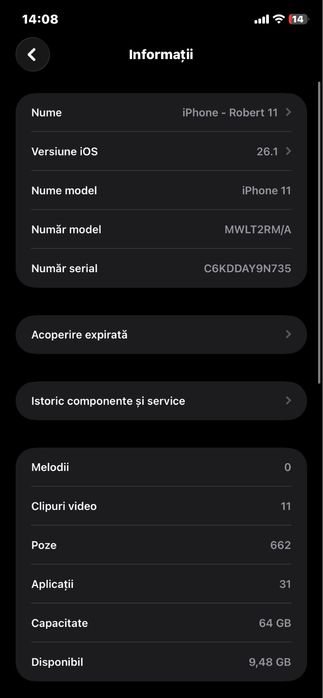 Iphome 11 spart functional sunati ca nu merg mesajele