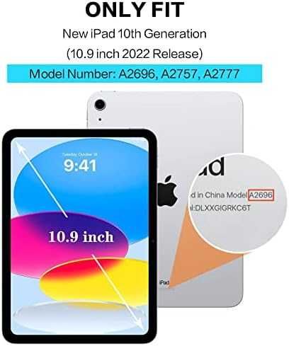 Нов защитен смарт калъф за таблет iPad 10.9 инча PU кожа 10то поколение