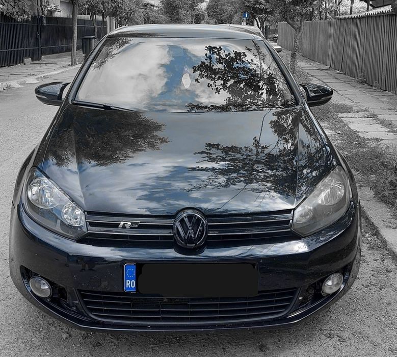 Capace oglinzi VW Golf 6 VI MK6 model Batman negru lucios