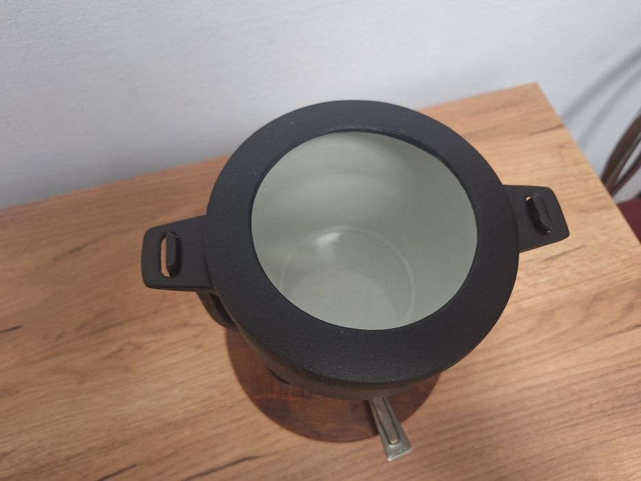 Set fondue din fontă emailată