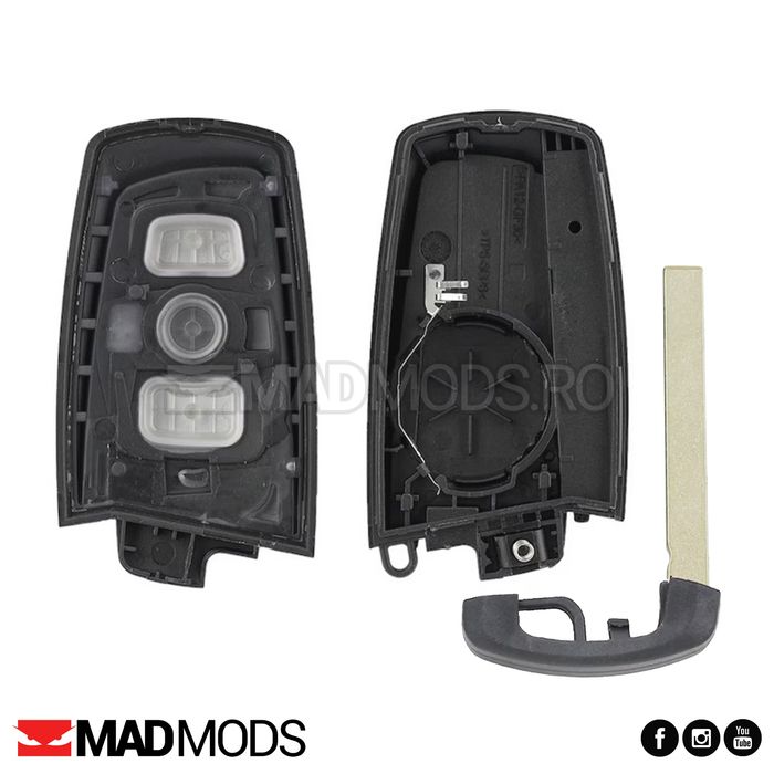 Carcasa cheie BMW F01 F10 F12 F20 F21 F22 F25 F26 cu emblema si lama