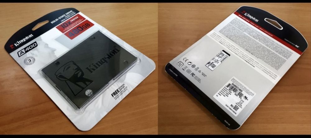 В продаже новые ssd kingston -480 гигабайт