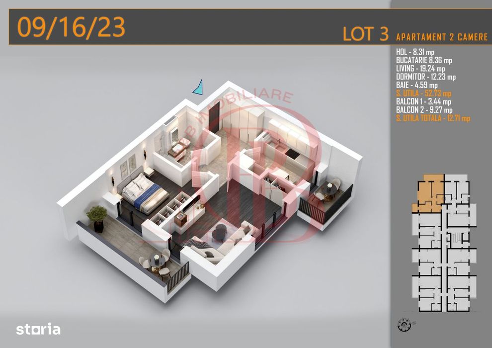 Apartament decomandat 2 camere Titan-Pallady-Metrou Teclu