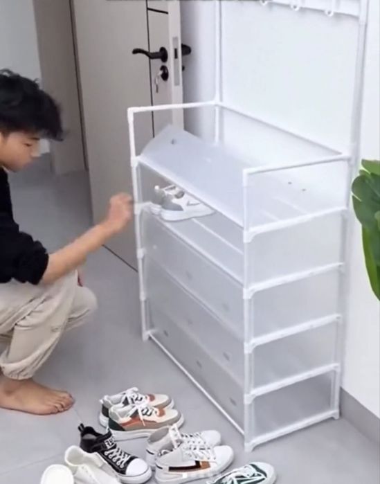 3-in-1 kitob javoni: Ilgich, Tortma va Poyabzal uchun Tokcha