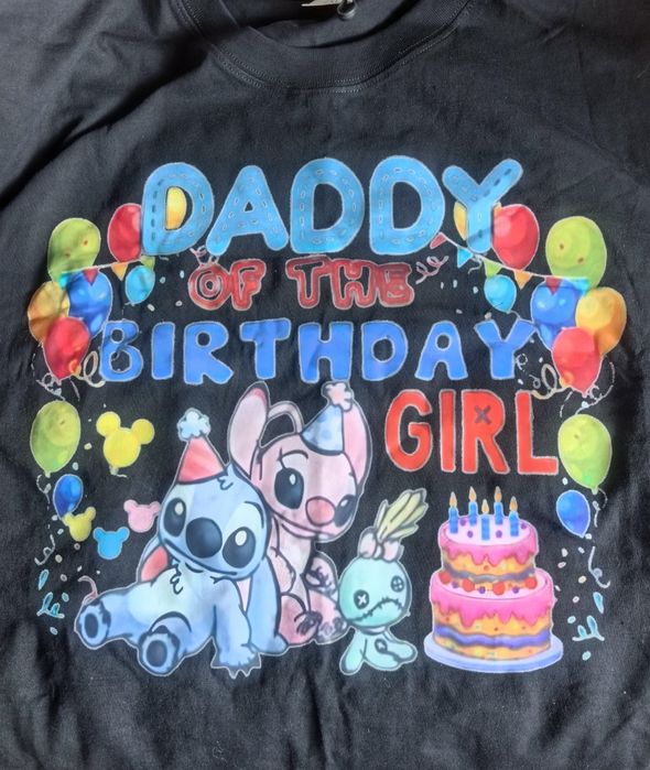 Тениски мама и тати Stitch