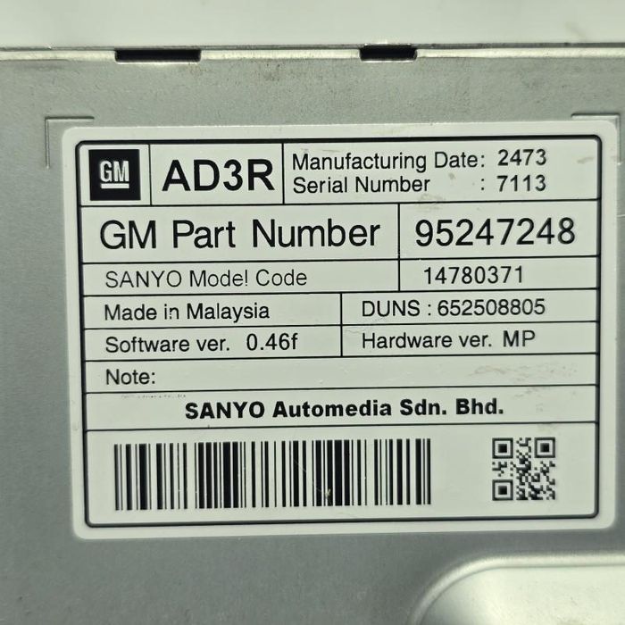 Unitate CD 600 cu navigatie si ecran color Opel Zafira C