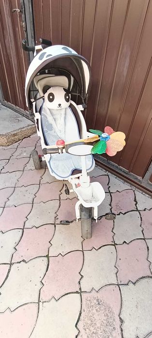 Велосипед с ручкой для двойни