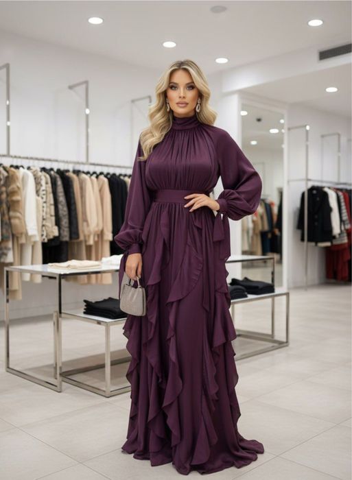 Rochie dama!Culori:Negru,visiniu
