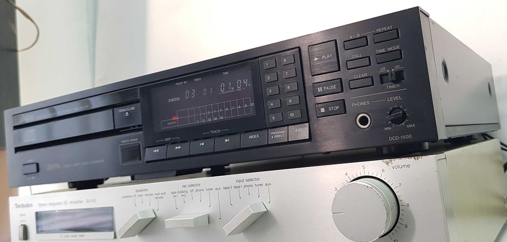 Denon DCD-1500 CD Player Audiofil DAC Burr Brown PCM54