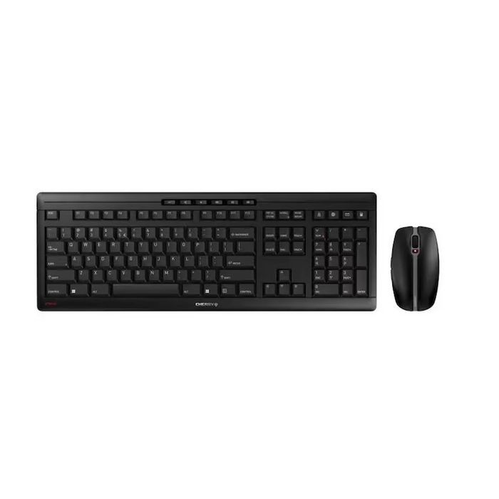 Set tastatura si mouse fara fir CHERRY STREAM Desktop Recharge, Negru