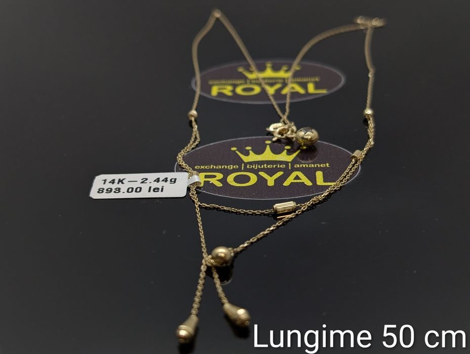 Bijuteria Royal: Lanț aur 14k/2.44 gr