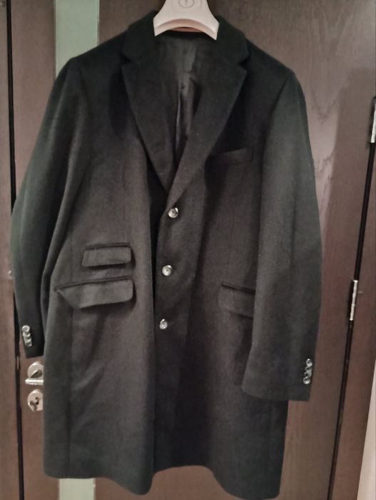 Кашмирено мъжко палто