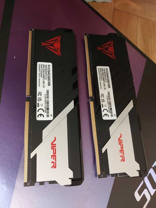 64GB DDR5 5600MT/s CL40 - Patriot Viper (EXPO, XMP)