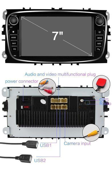 FORDMondeo,Focus, S-MAX 7''андроид навигация безDVDмеханика,9236/70095