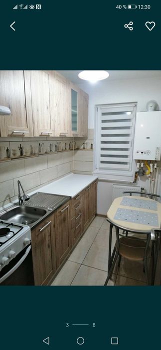 închiriez apartament cu 2 camere complet mobilat și utilat