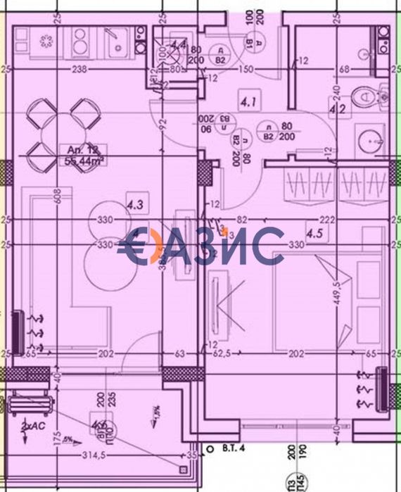 Продава се Двустаен апартамент в с. Равда, Област Бургас - 75 кв.м за 761 €/кв.м - Снимка #2