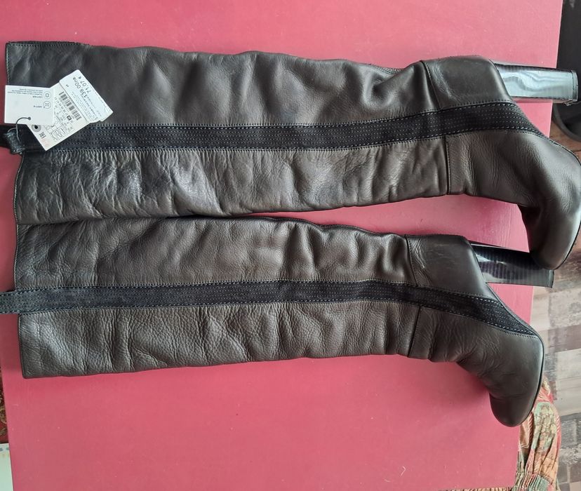 Ботуши естествена кожа Zara нови